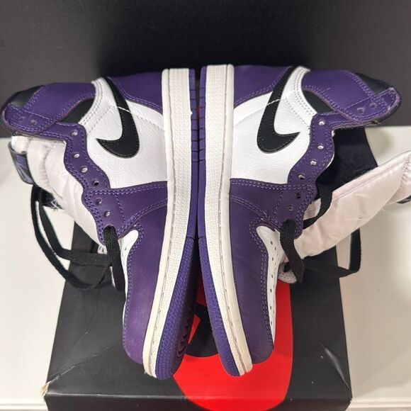 Kids Air Jordan 1 Retro High OG “Court Purple” - Picture 3 of 6